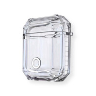 Чехол для AirPods 1/2 Shockproof Transparent White